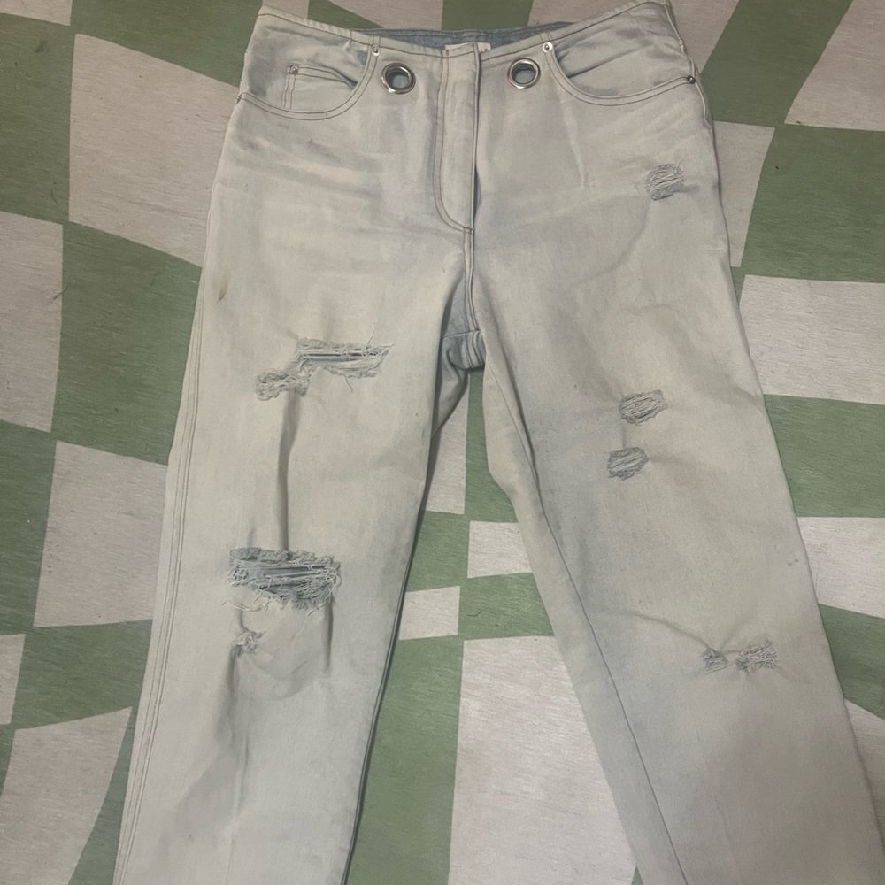 MIAOU Metal Ring Jeans